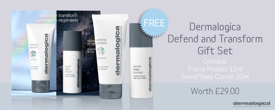 Free Dermalogica Defend and Transform Gift Set